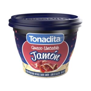 Queso tonadita pote 180 g jamon