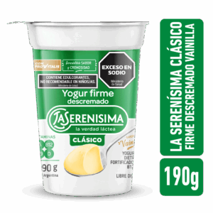 Yogur descremado la serenicima vainilla 190 g