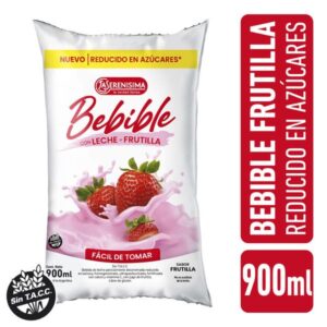 Yogur bebible la serenicima frutilla mas leche 900 cc