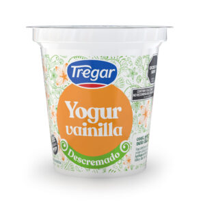 Yogur tregar descremado vainilla 125 g