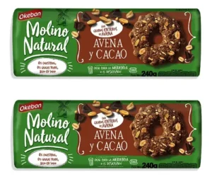 Galletitas okebon 240 g avena cacao