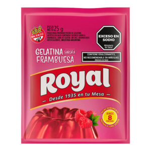 Royal gelatina frambuesa 25 g