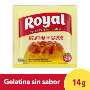 Gelatina royal sin sabor