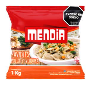 Pastas ravioles pollo verdura 1 kg
