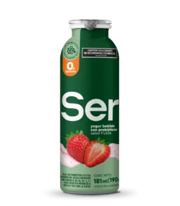 Ser yogur bebible botella frutilla 190g