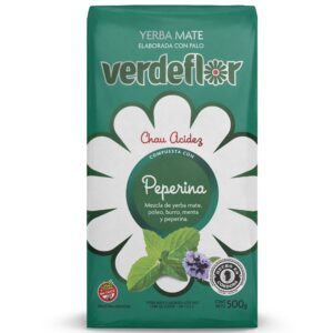 Yerba verde flor poleo menta peperina medio kilo