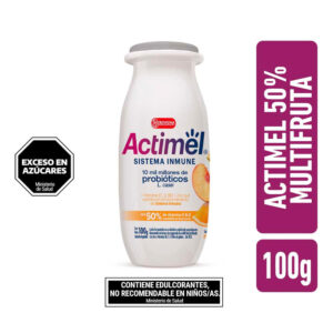 Yogur actimel 100 g multifruta botella