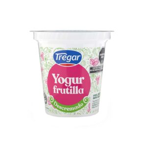 Yogur tregar descremado frutilla 125 g