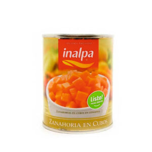 Zanahoria cubos latas inalpa