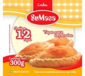 Tapa empanada su masa criolla 300 g 12 u