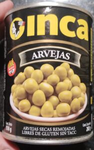 Arberjas inca en lata