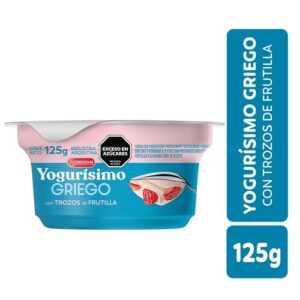 Yogur griego con trozo frutilla 125 g
