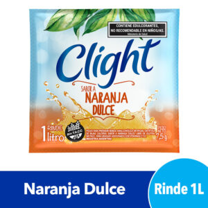 Jugo clight sobre naranja dulce