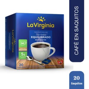 Cafe la virginia saquitos por 20 unidades