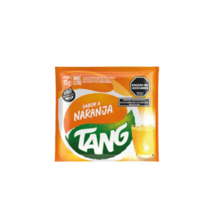 Jugo tang sobre naranja