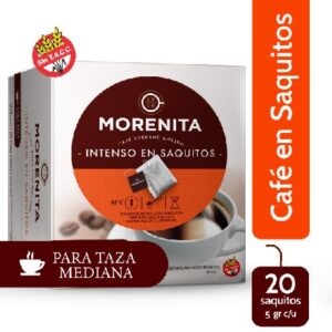 Cafe la morenita saquitos por 20 unidades