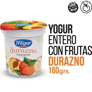 Yogur tregar duraznos 160 g