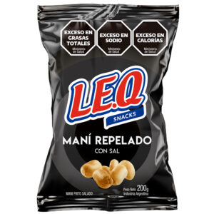 Leq mani repelado con sal