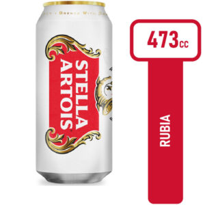 Cerveza stella artois lata 473 ml