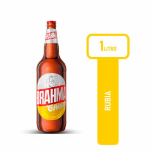 Cerveza brahma por 1 lt