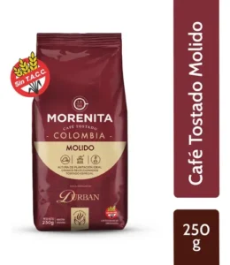 Cafe morenita tostado Colombia  molido 250 g