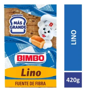 Pan bimbo fuente de fibra lino 420 g