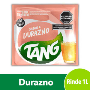 Jugo tang sobre durazno