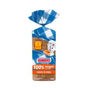 Pan bimbo integral 420 g fuente fibra