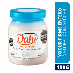 Yogur dahi entero natural azúcar 190 g