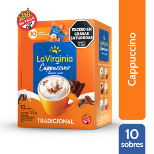 Cafe la virginia en saquitos capuccinopor 10 unidades