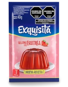 Gelatina exquisita frutilla 40 g