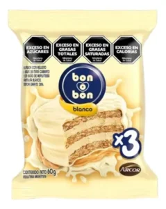 Alfajor bon o bon blanco 60 g