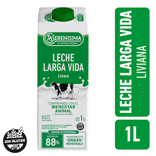 Leche la serenicima descremada carton 1 lt