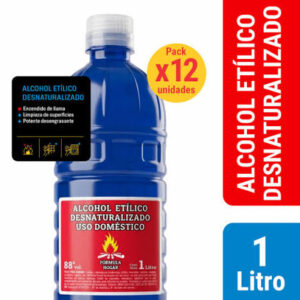 Alcohol etilico desnaturalizado uso doméstico 1 lt