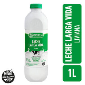 Leche la serenicima descremada 1 lt botella