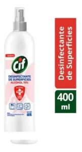 Cif desisfestante aerosol de superficie alcohol 70 % 400 ml